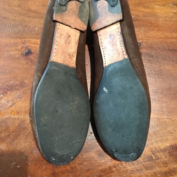 Cole Haan Brown Suede Loafers Tassels Classic Academia Fall Preppy Old Money - Picture 8 of 10